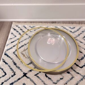 Clear Plate Chargers - Quantity (20)